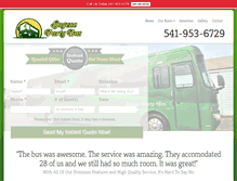 Tablet Screenshot of eugenepartybus.com